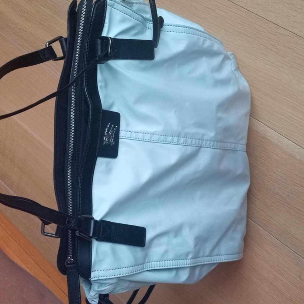 Authentic Blue Burberry nylon tote bag